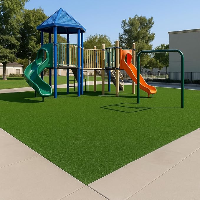 Ottomanson Artificial Turf Golf Hitting Mat 6'6" x 8' Indoor/Outdoor Waterproof Synthetic Fake Grass for Putting Practice Baseball Football Sports Gym Backyard, Custom Size 2' up to 30'