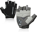 Souke Sports Mens Cycling Gloves with Gel Pads Half Finger Bike Gloves Lightweight Anti-Slip Shock-Absorbing for MTB Road Biking
