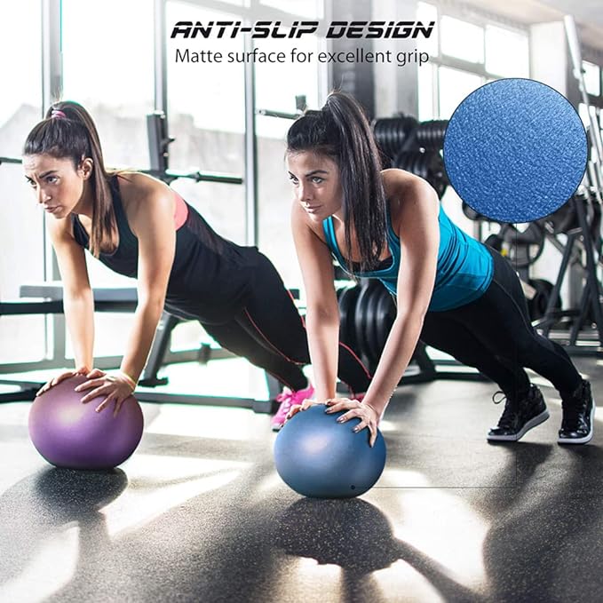 9 Inch Exercise Pilates Ball Mini Exercise Barre Ball for Yoga,Stability Exercise Training Gym Anti Burst and Slip Resistant Balls Physical Therapy Improves Balance, Core Strength