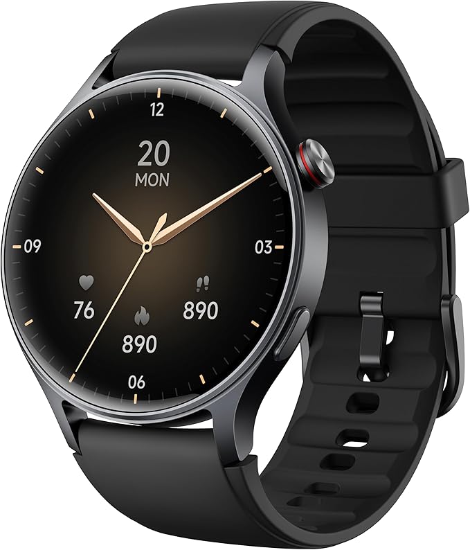 aeac Smart Watch for Men Women, AMOLED Ultra-Clear Screen Fitness Trackers with Heart Rate/Sleep/SpO2 Monitor, Smartwatch for iPhone/Samsung/Android, 110+ Sport Modes Waterproof Reloj Inteligente