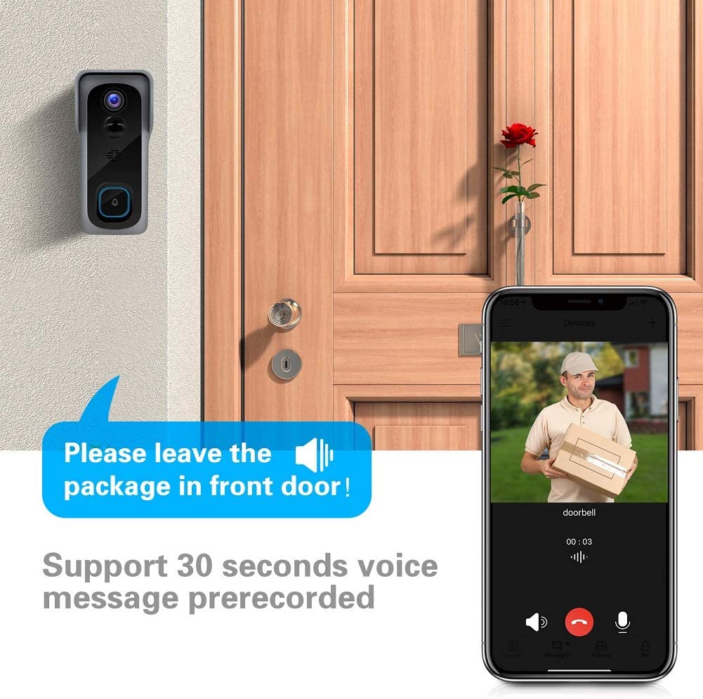 IN STOCK! Silarius SIL-DOORBELL2MPBSDB 2MP, WiFi Battery Powered Smart Doorbell Camera + Chime (Outdoor IP65), Cloudedge app , includes 32GB MicroSD card ***DISCONTINUED***
