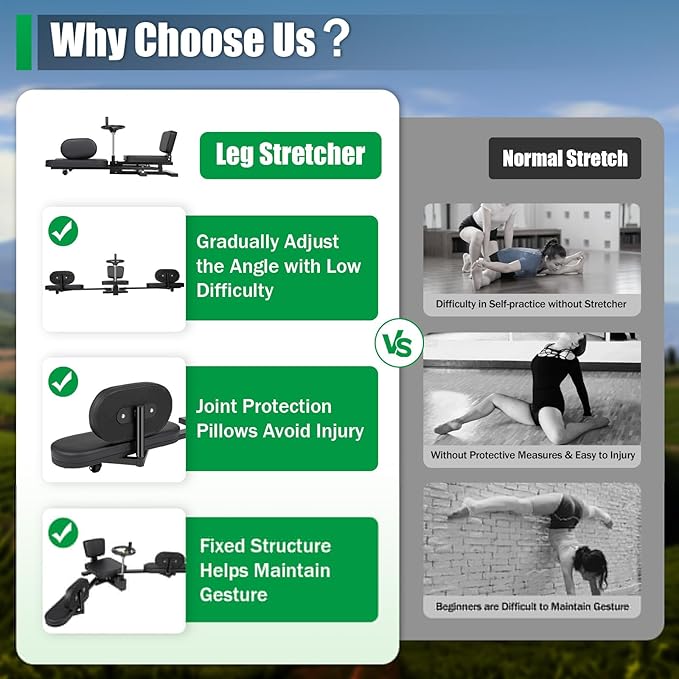 Leg-Stretcher for Ultimate Flexibility – Sport Gym Leg Stretching Machine & Yoga Training Tool! Perfect for Splits, Home Workouts, and Athletic Fitness – Enhance Leg Flexibility Today!