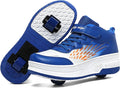 Wooowyet Roller Skate Shoes for Kids Boys Girls Rechargealbe Wheels Sneakers Fashion Roller Wheeled