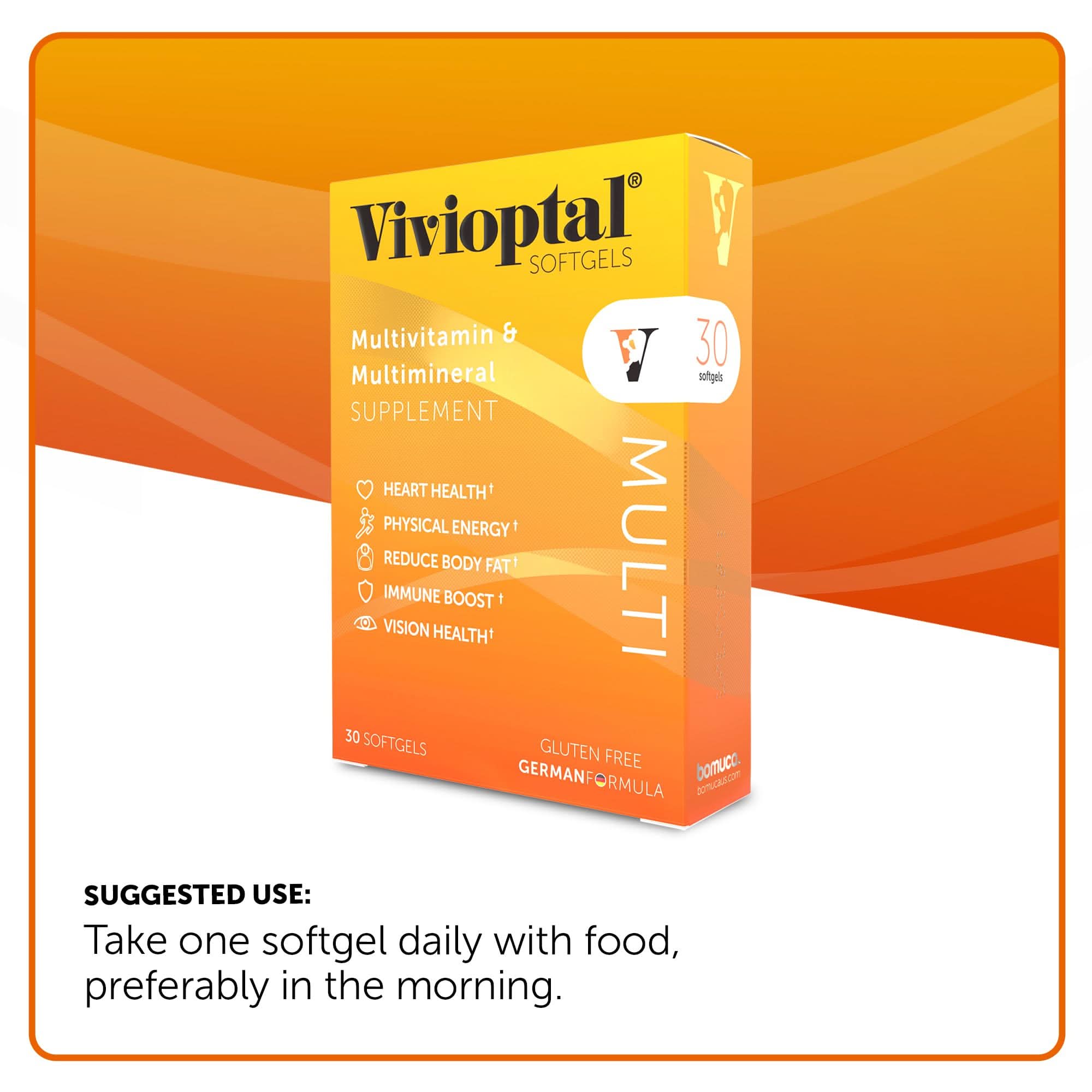Vivioptal MULTI  Multivitamin & Multimineral Supplement 30 Softgels