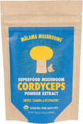 Cordyceps Extract Powder by Malama, Organic Fruiting Body Cordyceps Mushroom Powder, Superfood Adaptogenic, Supports Energy, Endurance & Mood, 100 Servings