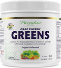 Paradise Herbs, ORAC Energy Greens Powder, Antioxidant Power of 24 Servings of Fruits & Vegetables in 1 Scoop, 15 Servings