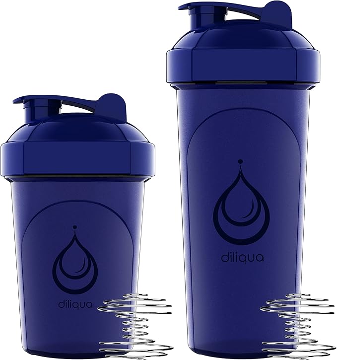 10 PACK- Shaker Bottles with Wire Whisks for Protein Mixes | Leakproof Blender Shaker Bottle Pack | BPA-Free & Dishwasher Safe | Large 28oz & Small 20oz shaker bottle | Shaker Cups for shakes