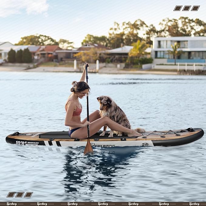 Paddle Board, 10.8' Stand Up Paddle Board with Premium Complete Inflatable SUP Accessories, Extra Wide Paddleboards for Adults & Kids-Pandora Collection