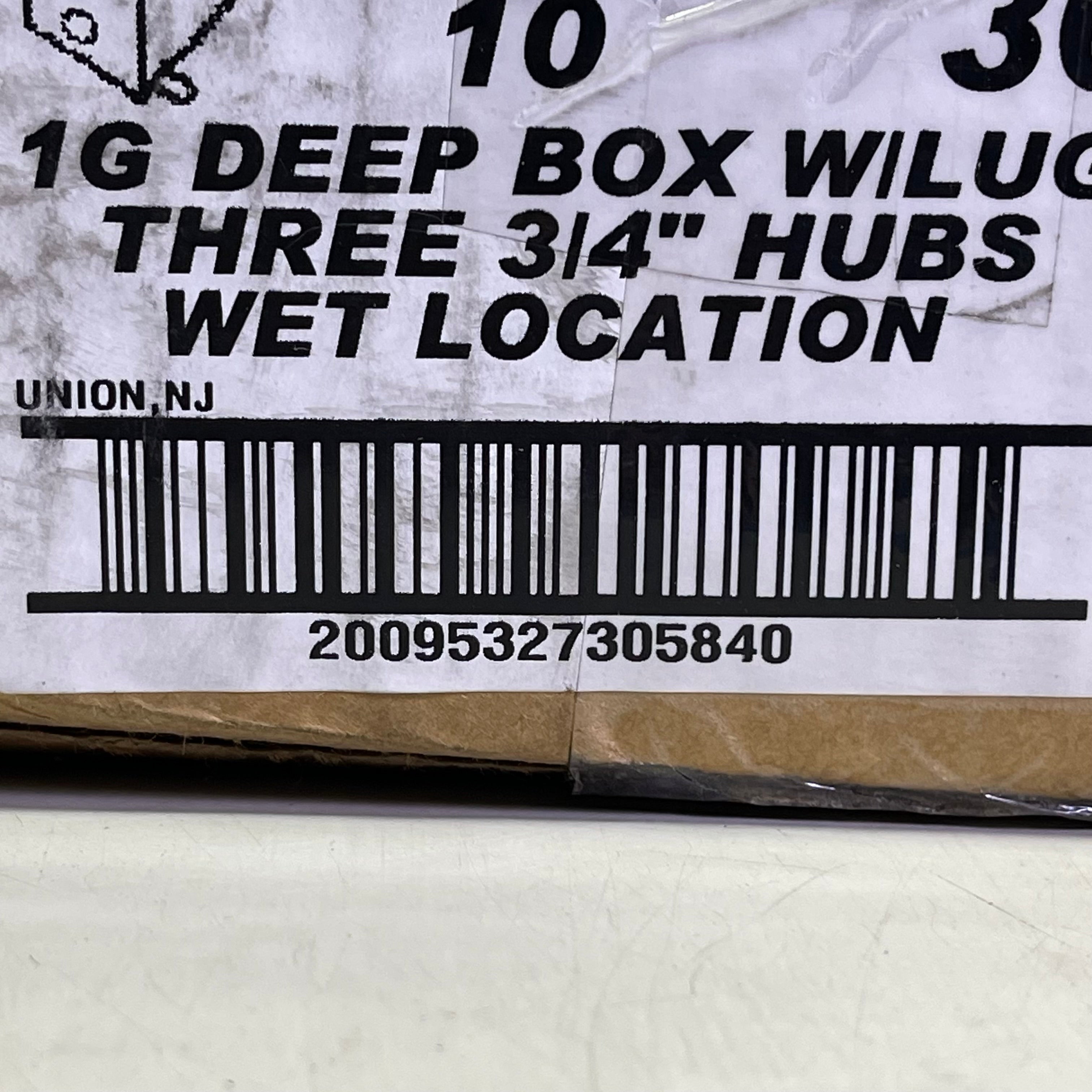 MULBERRY (10 PACK) Electrical Outlet Box, Wet Location Three 3/4" Hubs  Aluminum 30584