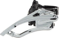 microSHIFT Mezzo Front Derailleur - 8-Speed Triple 42/32/22t Band Clamp Shimano Compatible
