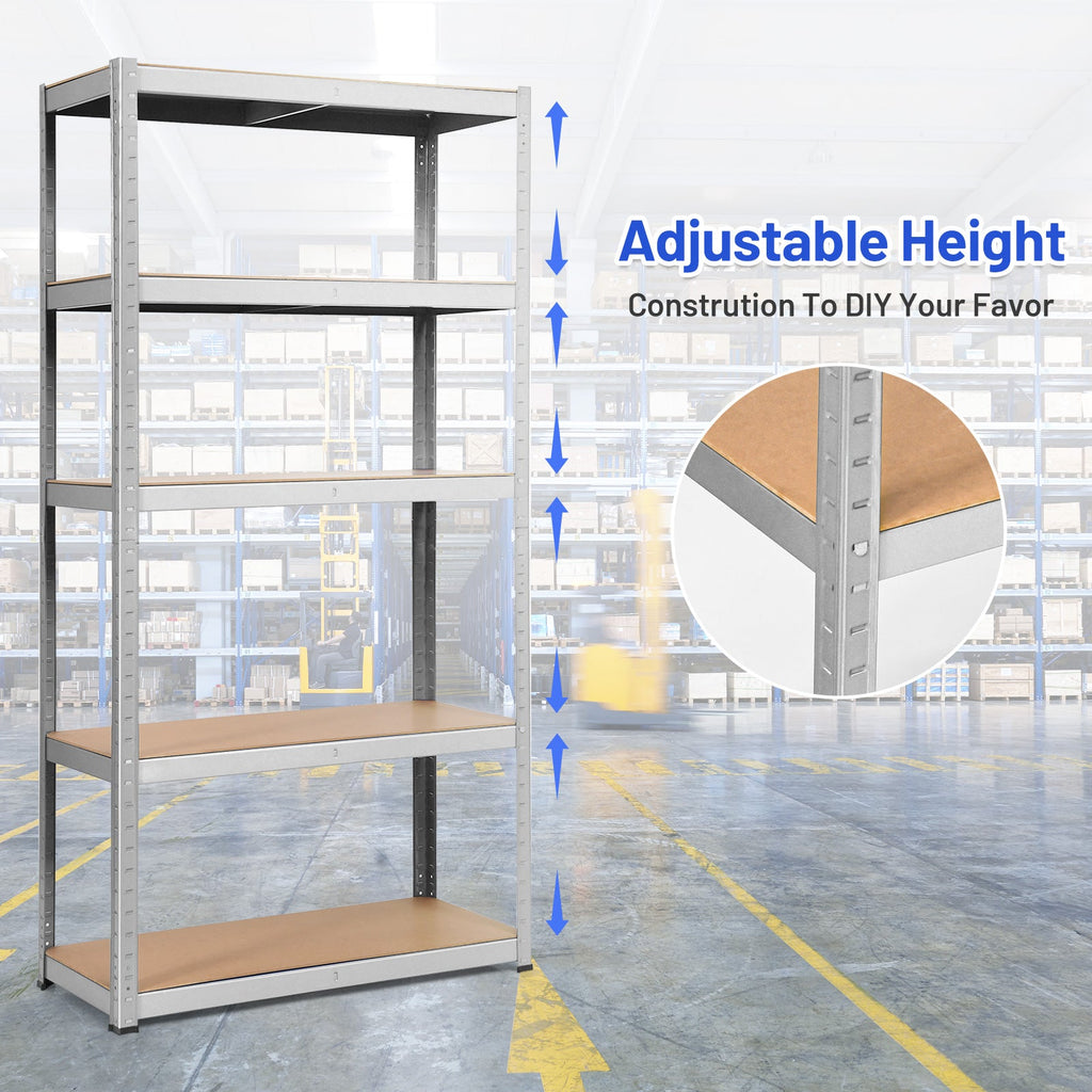2 Pcs Storage Shelves Garage Shelving Units Tool Utility Shelves