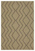 Earth - 5'3" X 7'3" Indoor, Outdoor Area Rug - Black, Natural