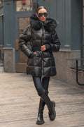 Cyrus Genuine Fur Down Fill Coat