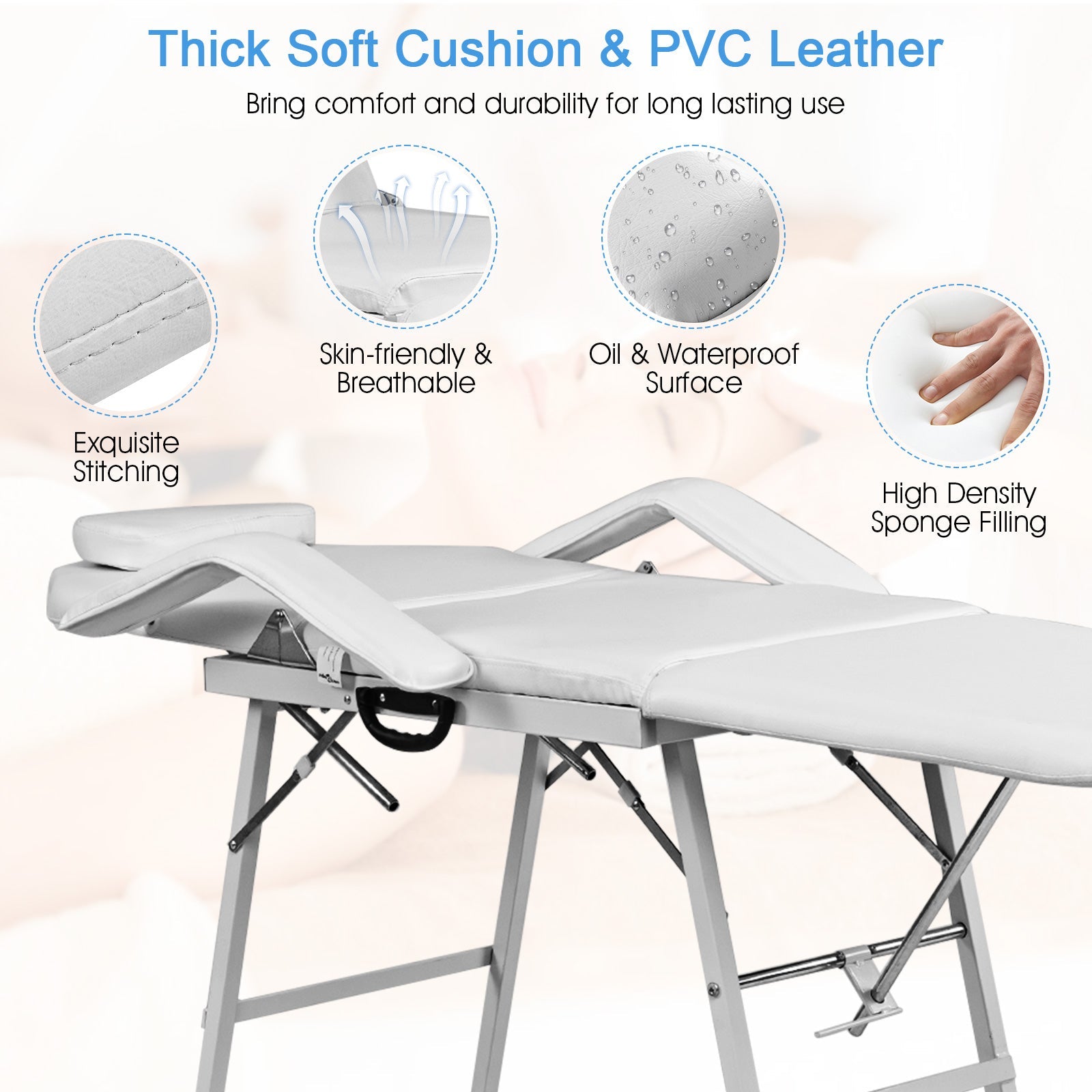 73 Inch Portable Tattoo Salon Facial Bed Massage Table