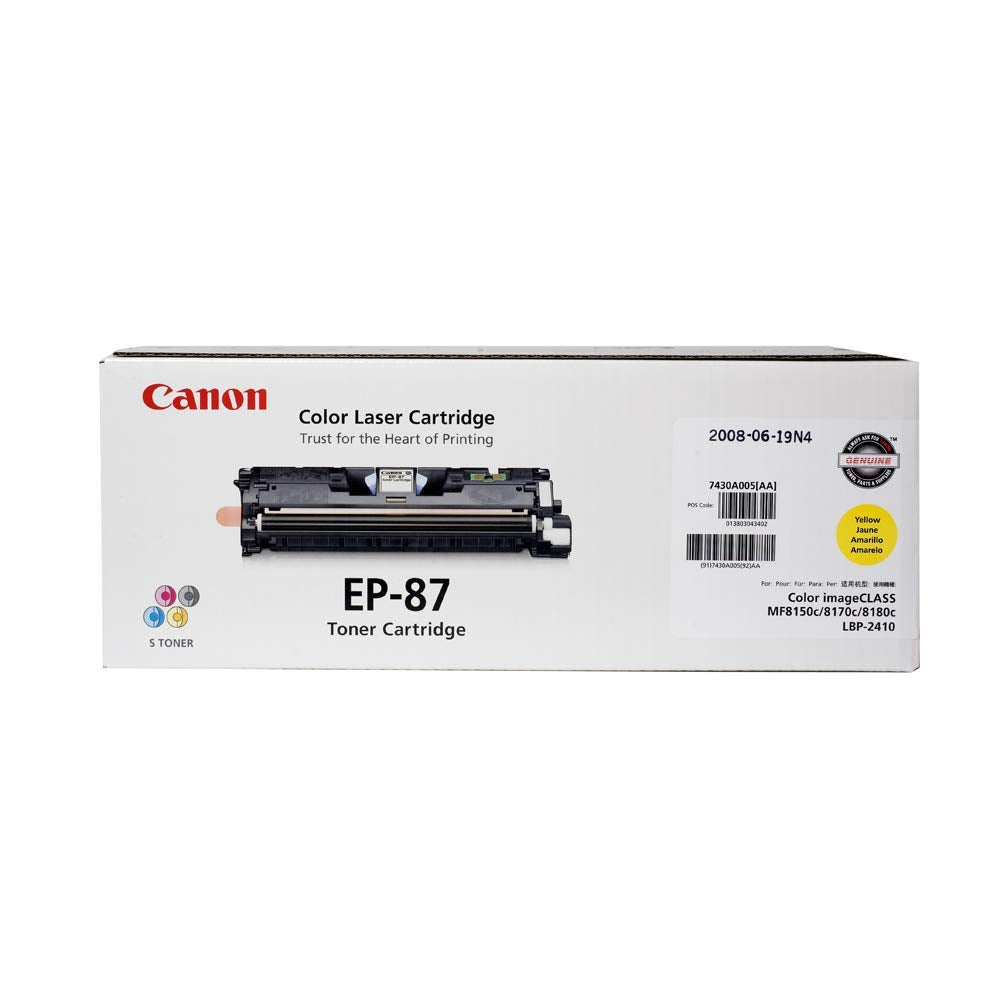 New, Pre-Owned -  EP-87 Yellow Toner Cartridge, 7430A005
