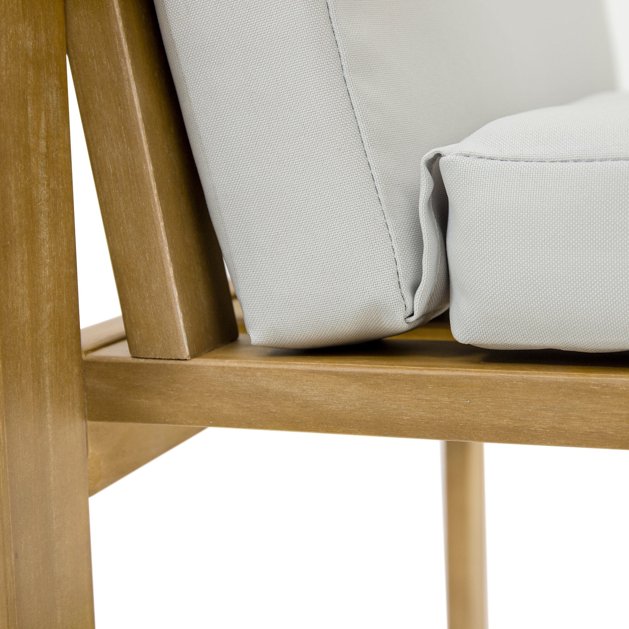 Outdoor Dining Chair Acacia Wood Set of 2