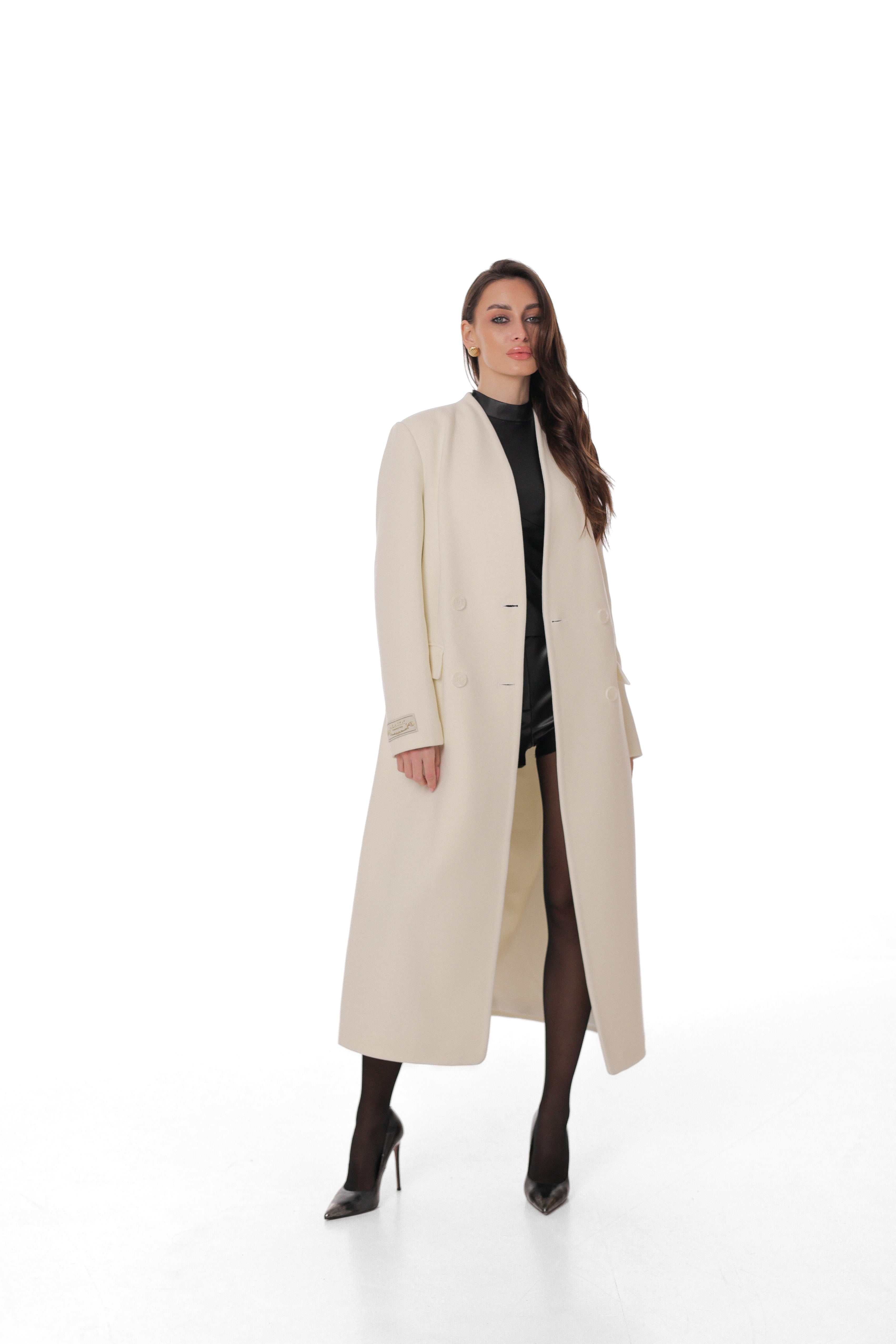 Amelia Longline Cashmere Blend Coat