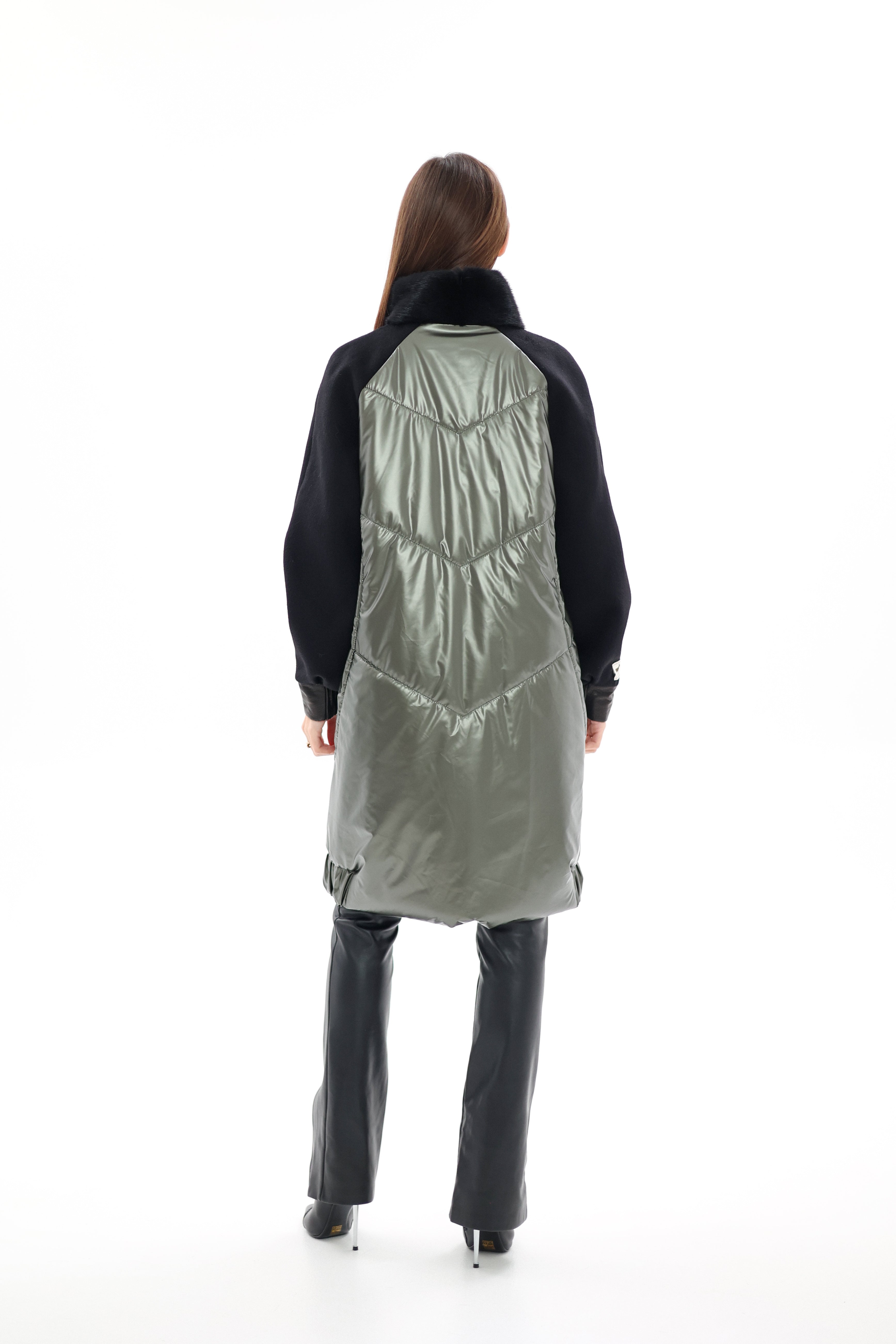 Kopenhagen Fur® Mink Italian Cashmere Wool Vogue Coat