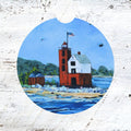 Car Coaster:  Round Island Lighthouse Mackinac Island. Artist Christi Dreese
