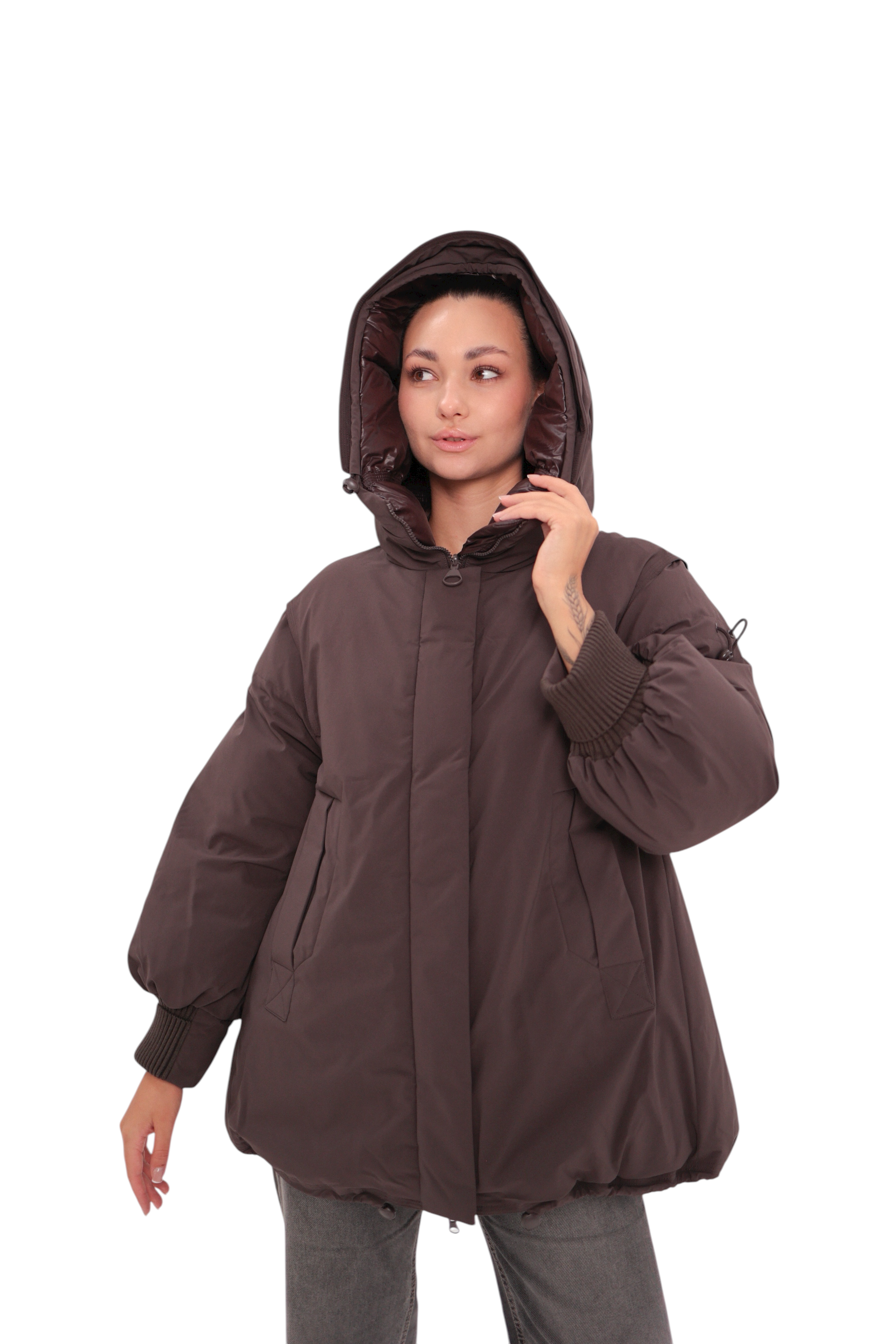 ⇆ Reversible 2 in 1 Insulated Bio-Down Winter Coat