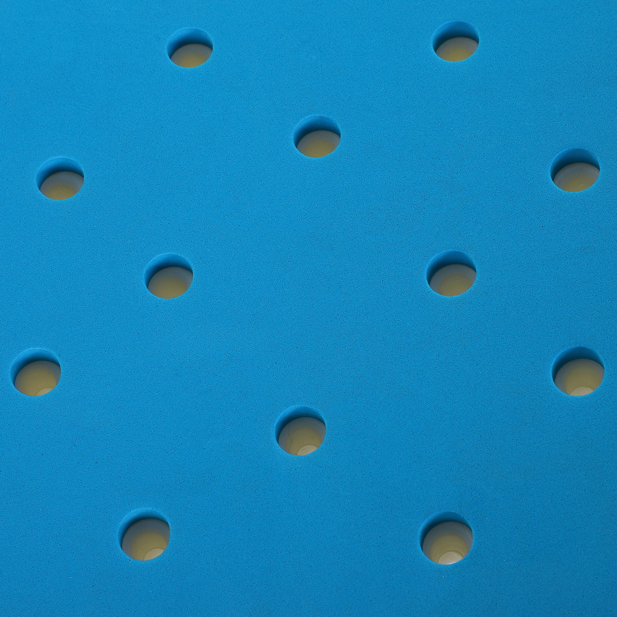 Shower Stool Curved Seat Aluminum Blue 6-Level Adjustable Non-Slip 300 LB