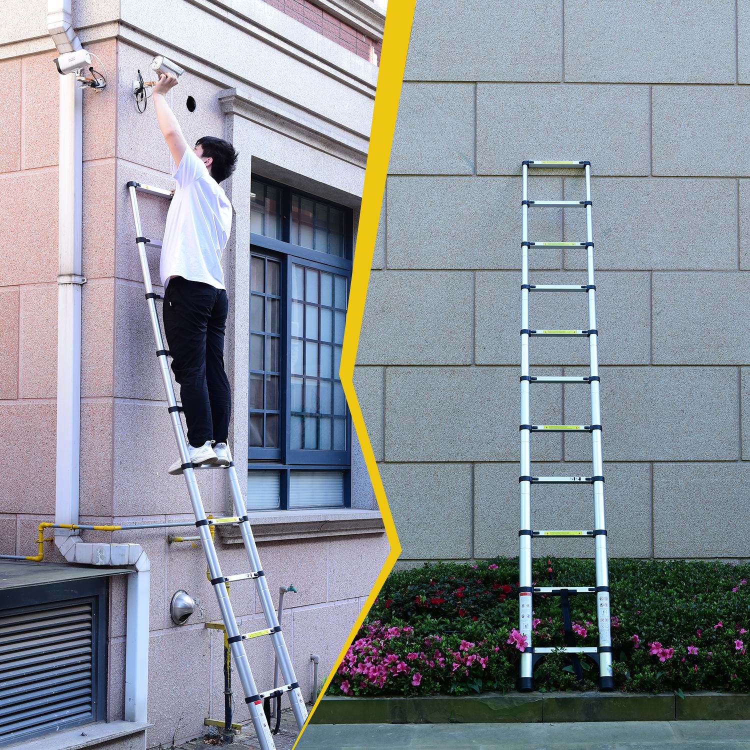 8.5FT Telescopic Aluminum Alloy Multi-Purpose Ladder