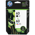 New, Pre-Owned - High Yield HP 63 Black and Tri-Color Ink Cartridge