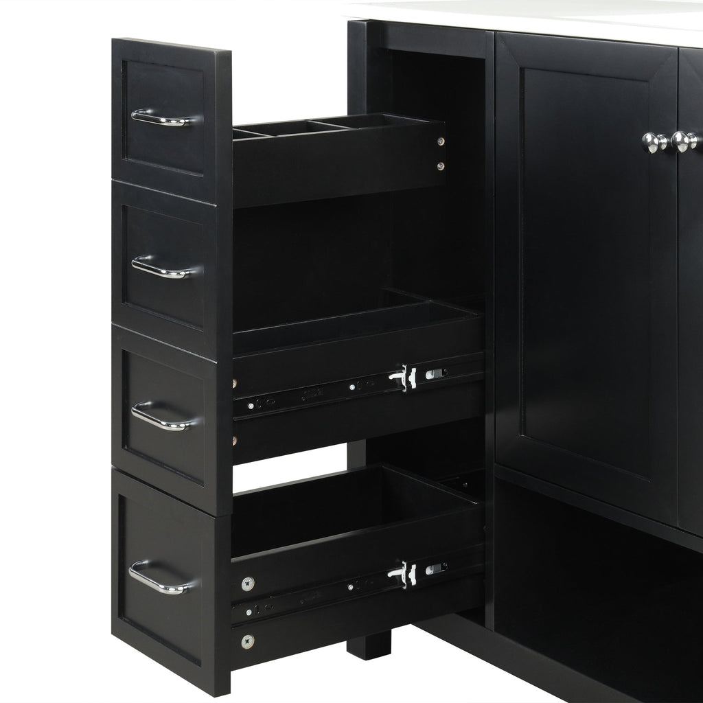 36" Bathroom Vanity with Sink Top and Storage Cabinet