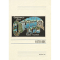 Vintage Lined Notebook Greetings from the Catskill Mountains, New York - Paperback