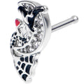 20G 7mm Crescent Moon Witch Halloween Nose Bone