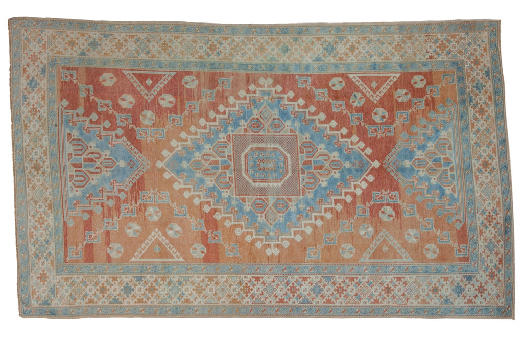 6x10 Vintage Distressed Oushak Carpet