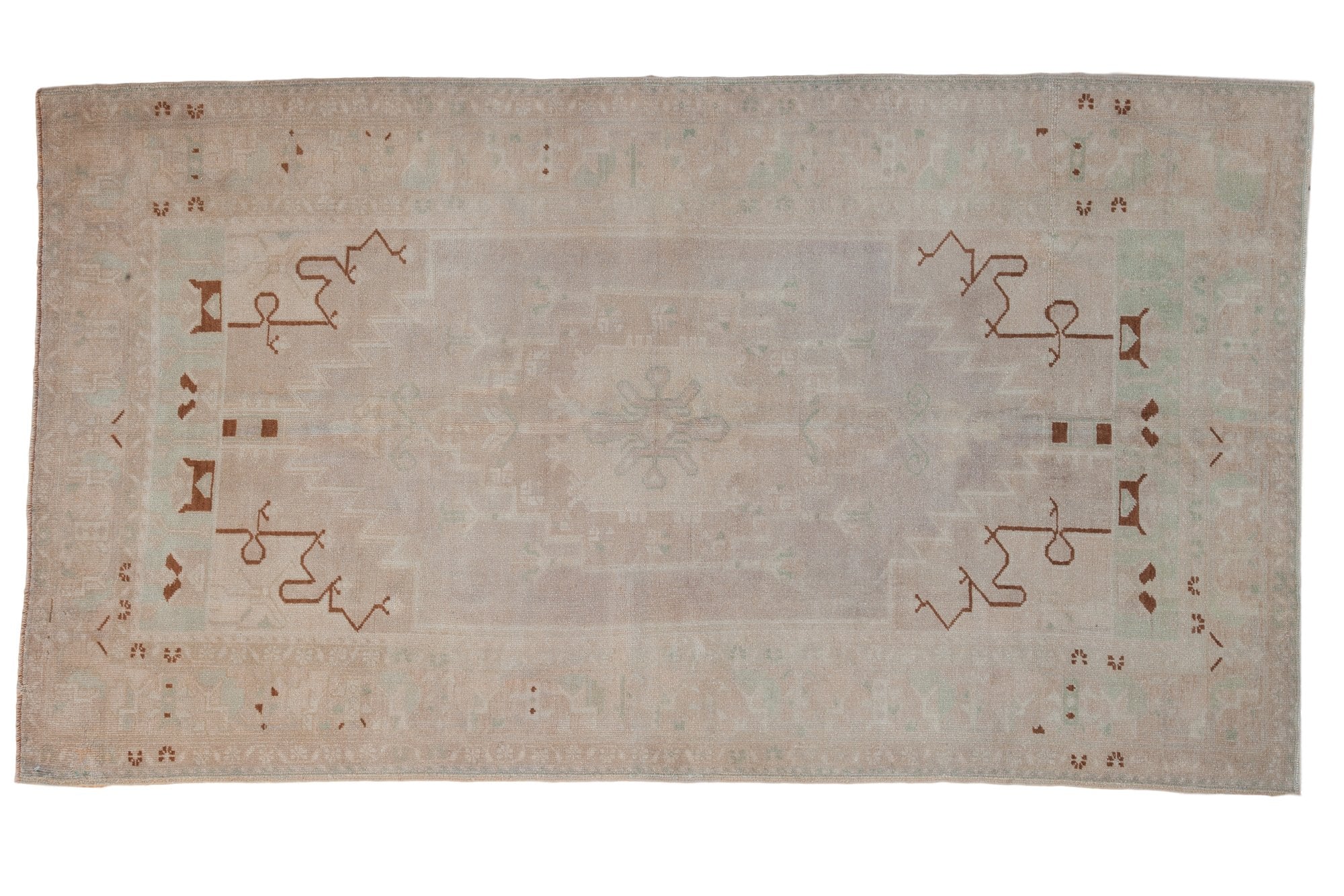 4.5x8 Vintage Distressed Oushak Rug