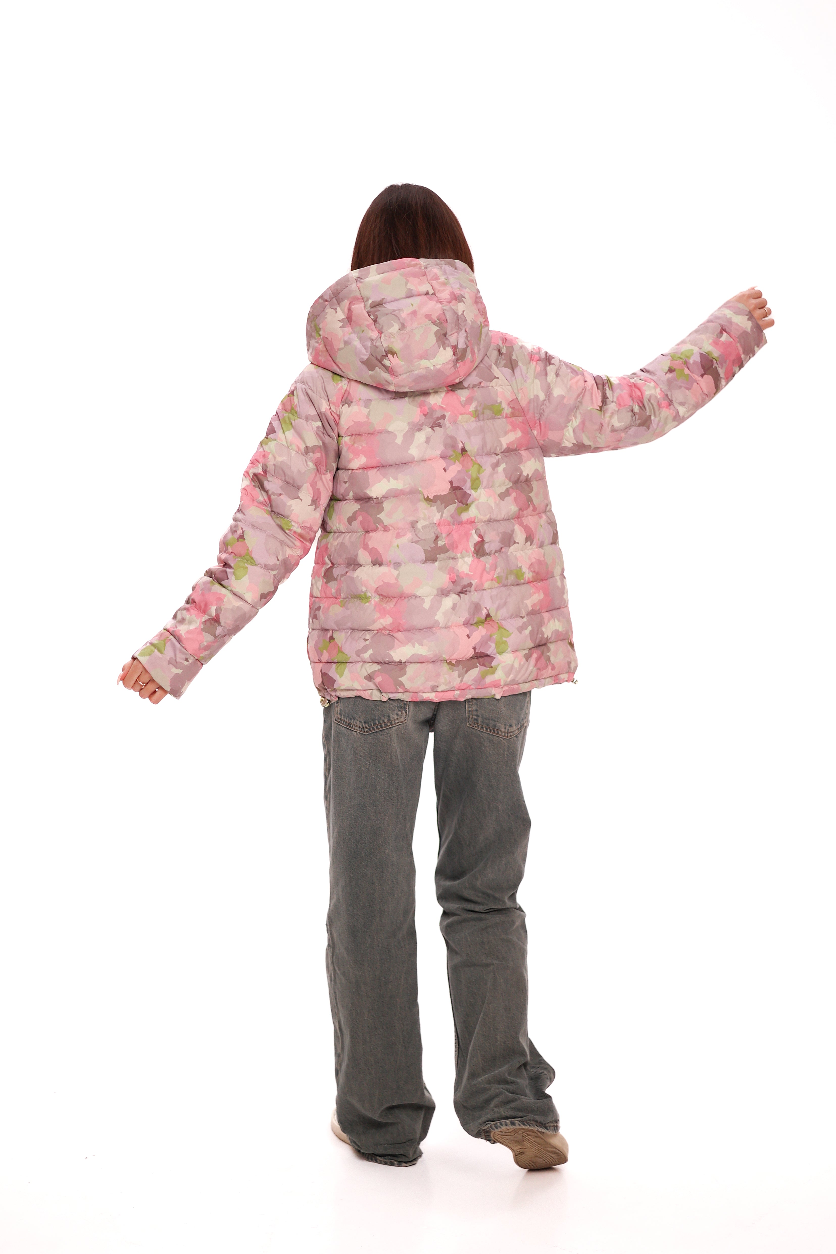 Reversible Demi-Season Jacket in Iris/Lemongrass