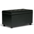 Cosmopolitan - Storage Ottoman - Midnight Black