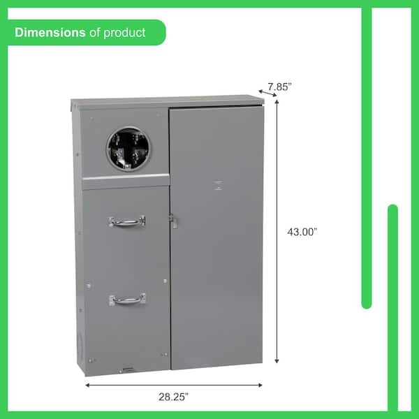 SCHNEIDER ELECTRIC Combination Service Entrance Device Sz 28.5" W X 41.5" H