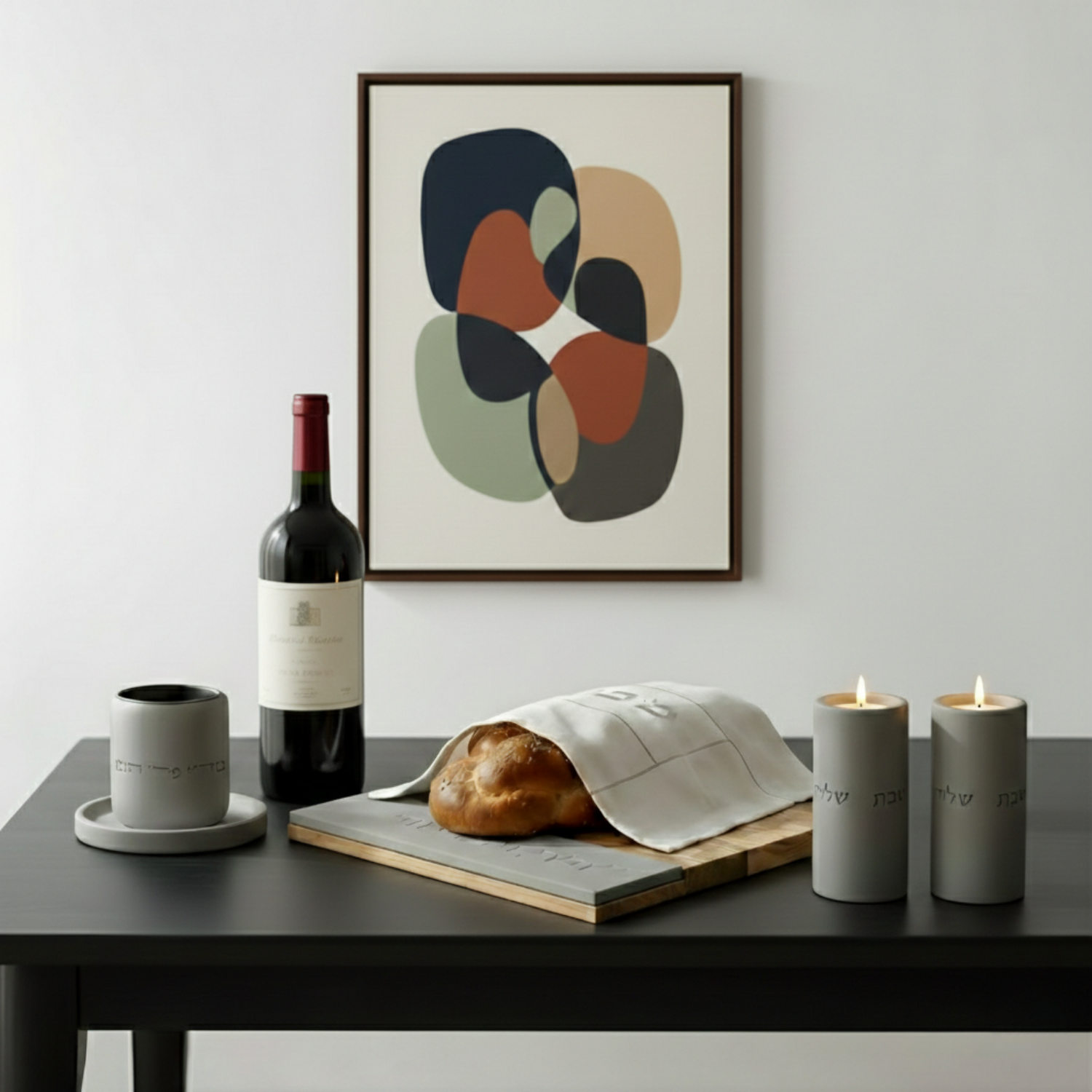 Modern Jewish Shabbat Gift Set – Stone Glow Series