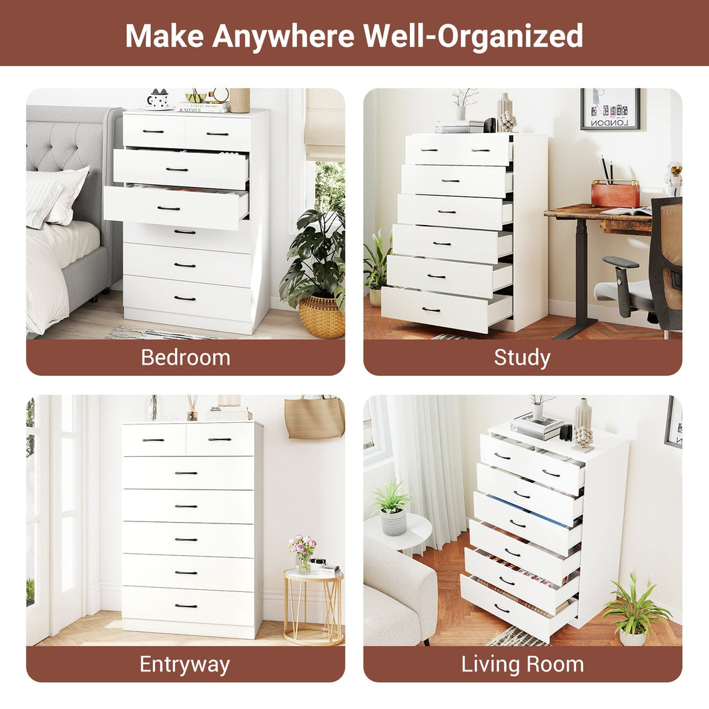 Wooden Chest of Drawers with Anti