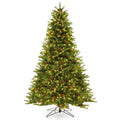 6/7 FT Artificial Christmas Tree with Pine Cones and Adjustable Brightness