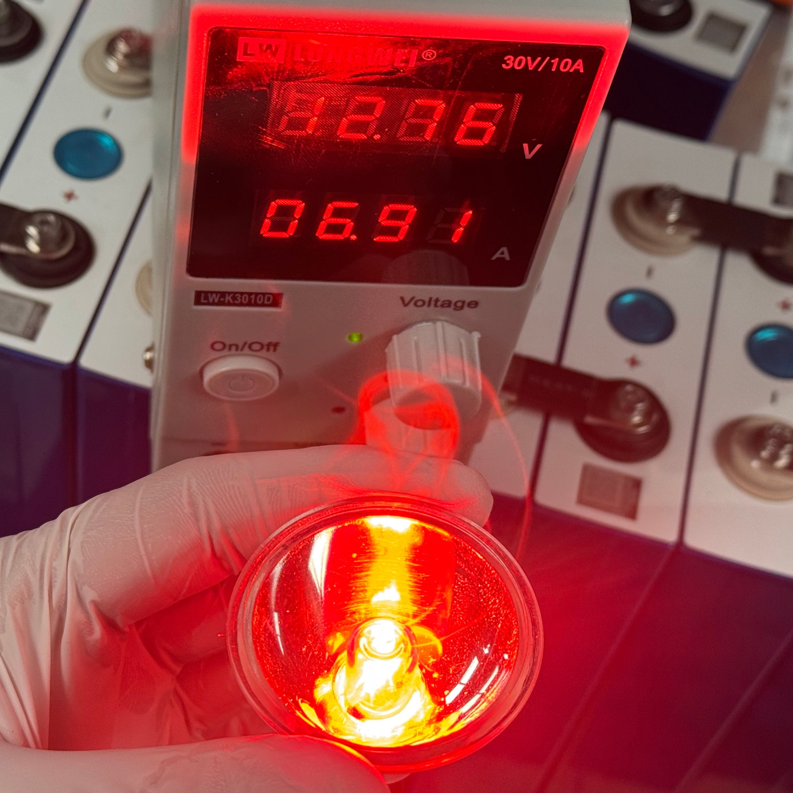 12V - 24V Miniature Infrared / Red Light MR16 Halogen Lamp