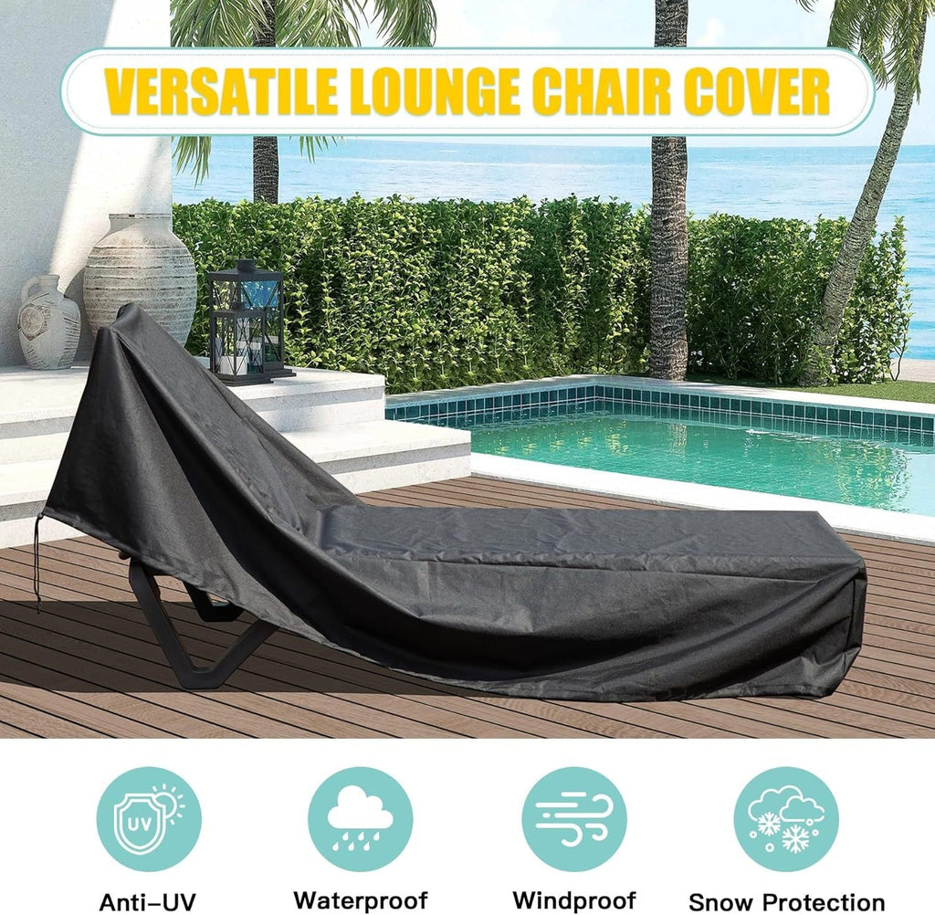 Chaise Lounge Cover Waterproof Polyester 77x26