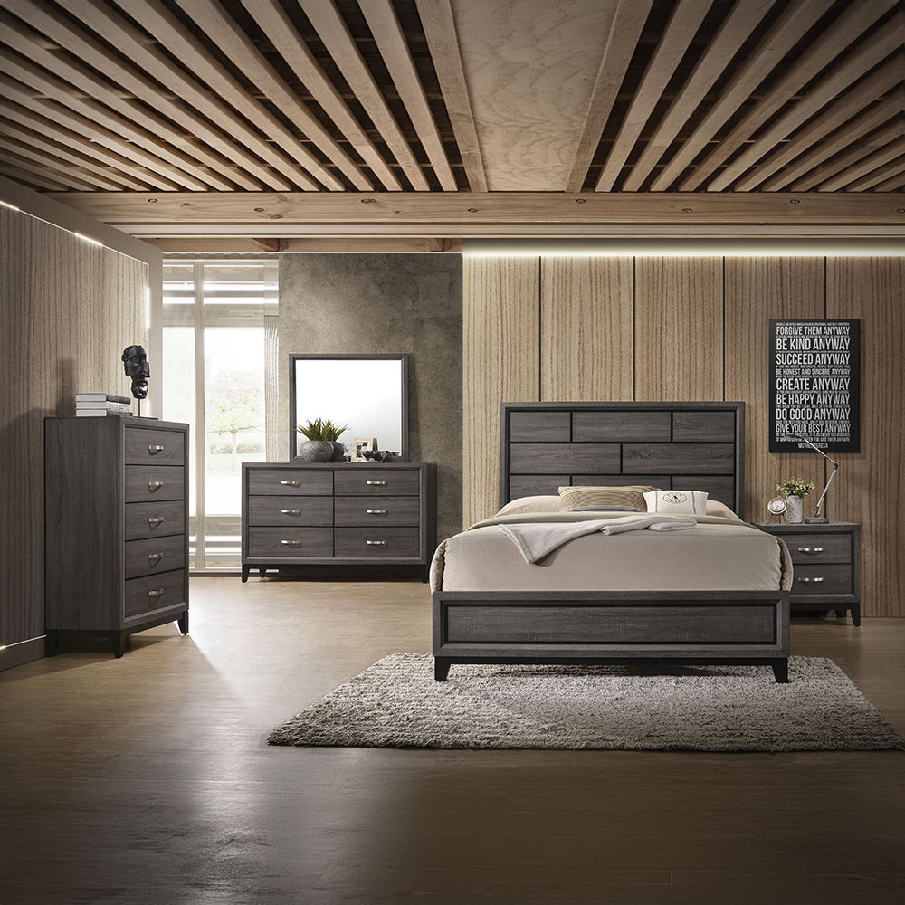 Valdemar - Nightstand - Weathered Gray