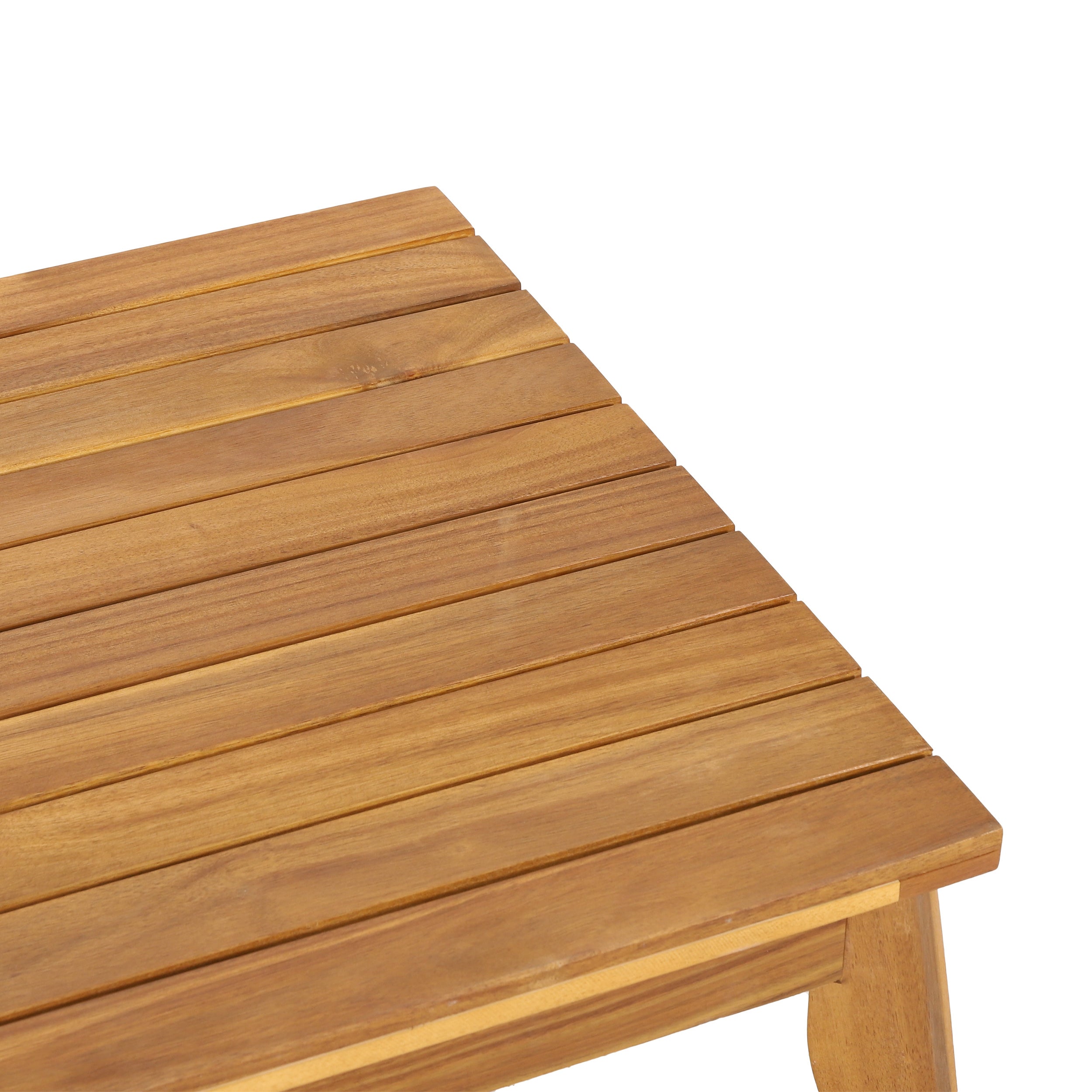 Outdoor Chat Set Acacia Wood Rope Teak Cushions 4 Piece Seats 4