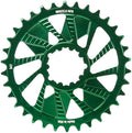 Wheels Manufacturing Direct Mount Chainring - 34t SRAM 3-Bolt Direct Mount 3mm Offset Compatible Hyperglide+ Chain Green