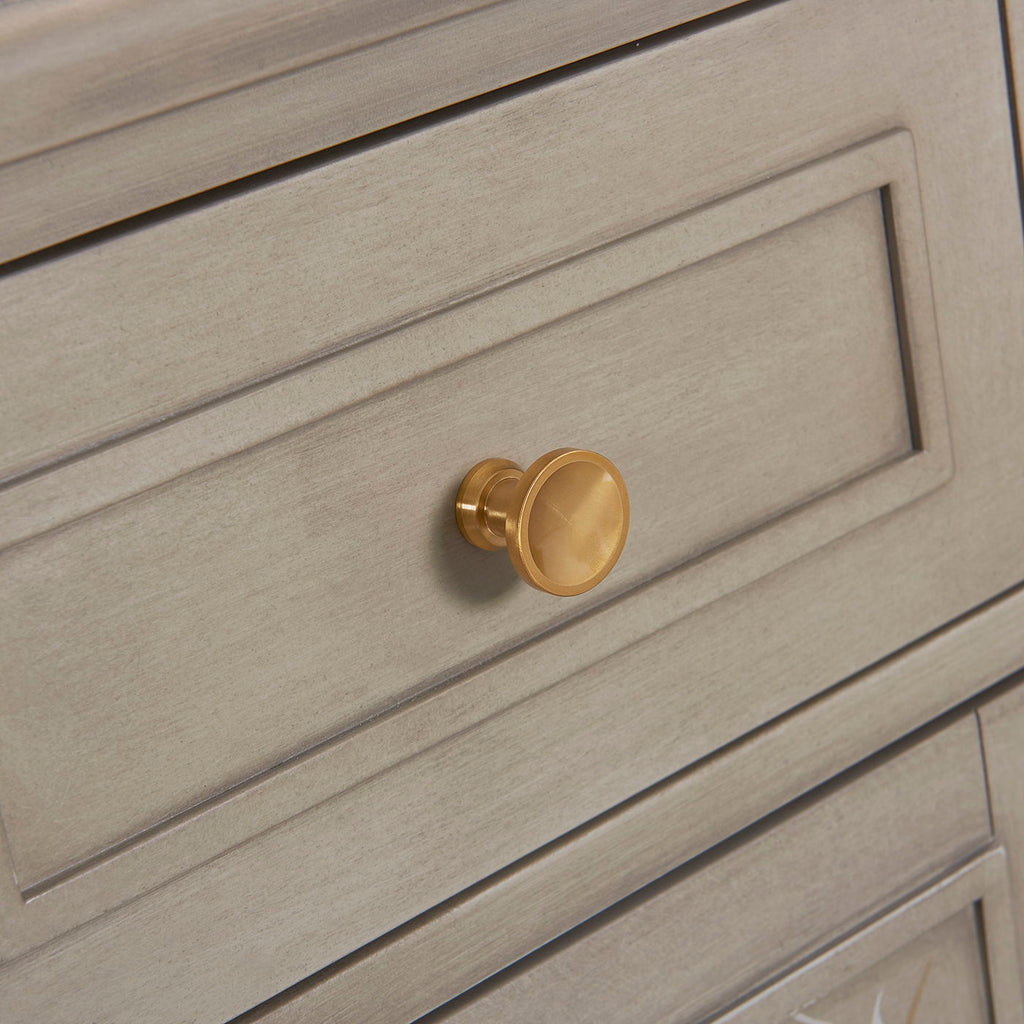 Dauphin - Handpainted Entryway Storage Cabinet - Gray Cashmere