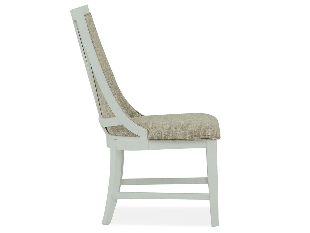 Heron Cove - Upholstered Host Side Chair (Set of 2) - Dark Brown