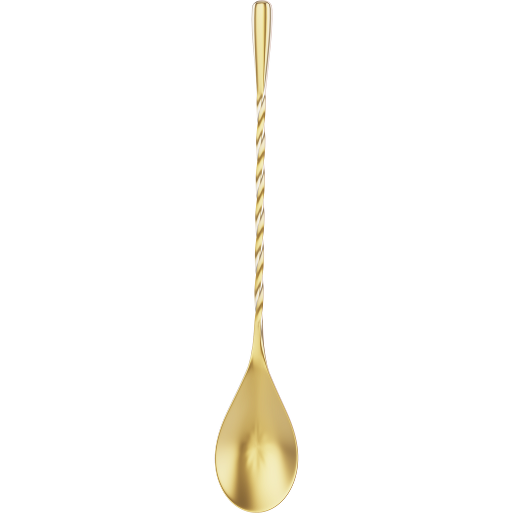 COCKTAILIER 7" Bar Spoon - Right Twist - Gold