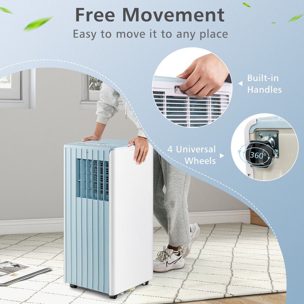 3-in-1 10000 BTU Air Conditioner with Humidifier and Smart Sleep Mode