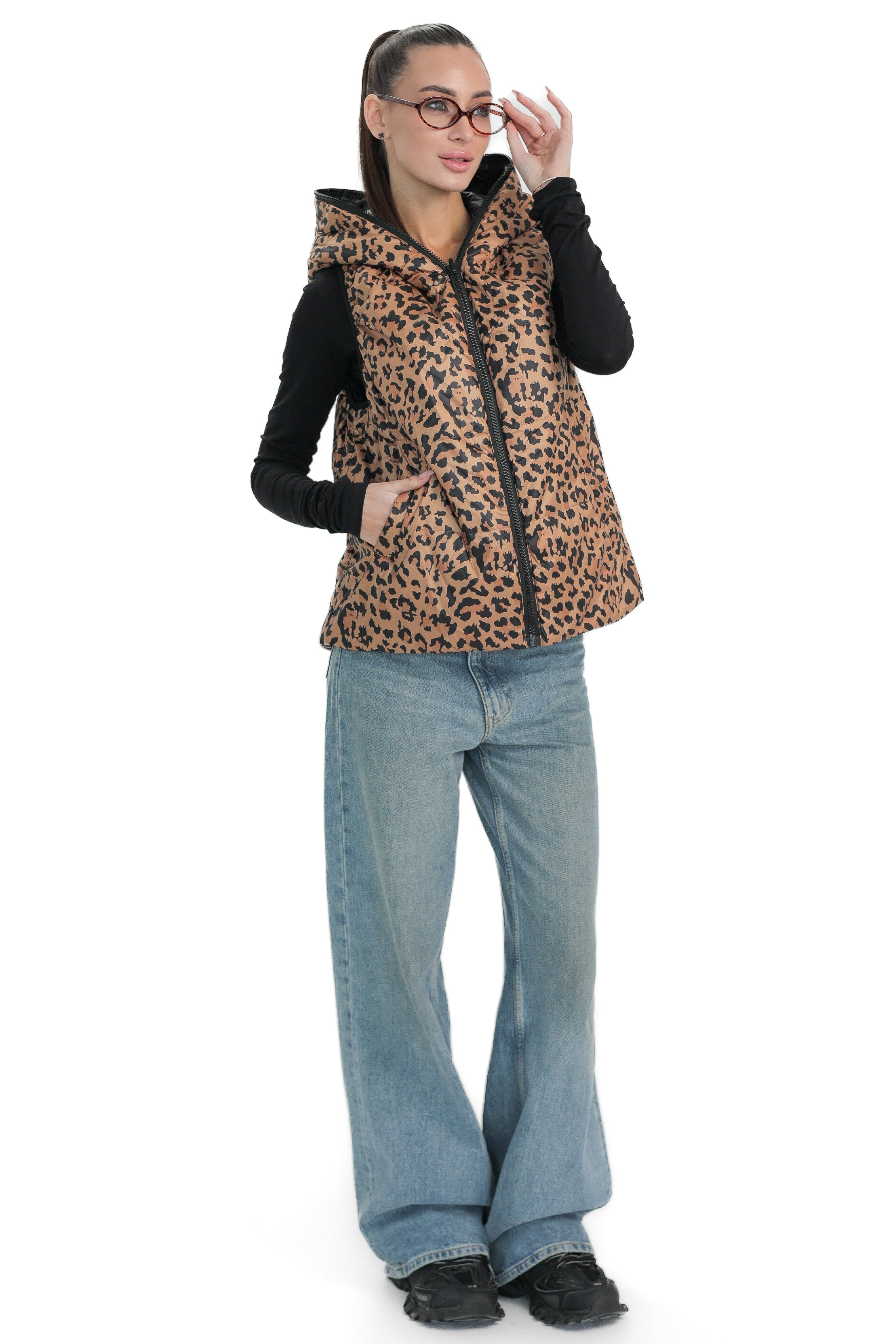 ⇆ Reversible Light Insulated Vest Black | Leo