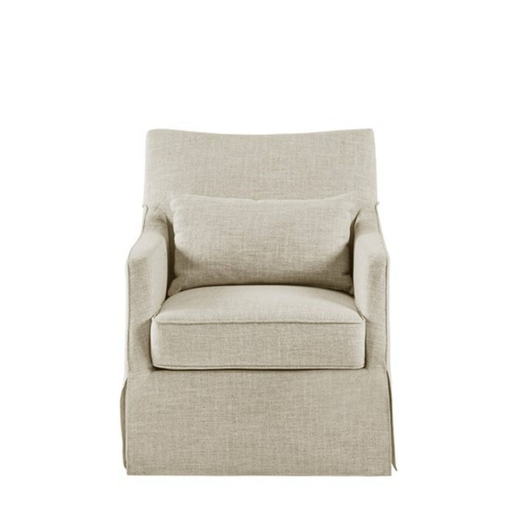 Traditional Design London Skirted Swivel Chair