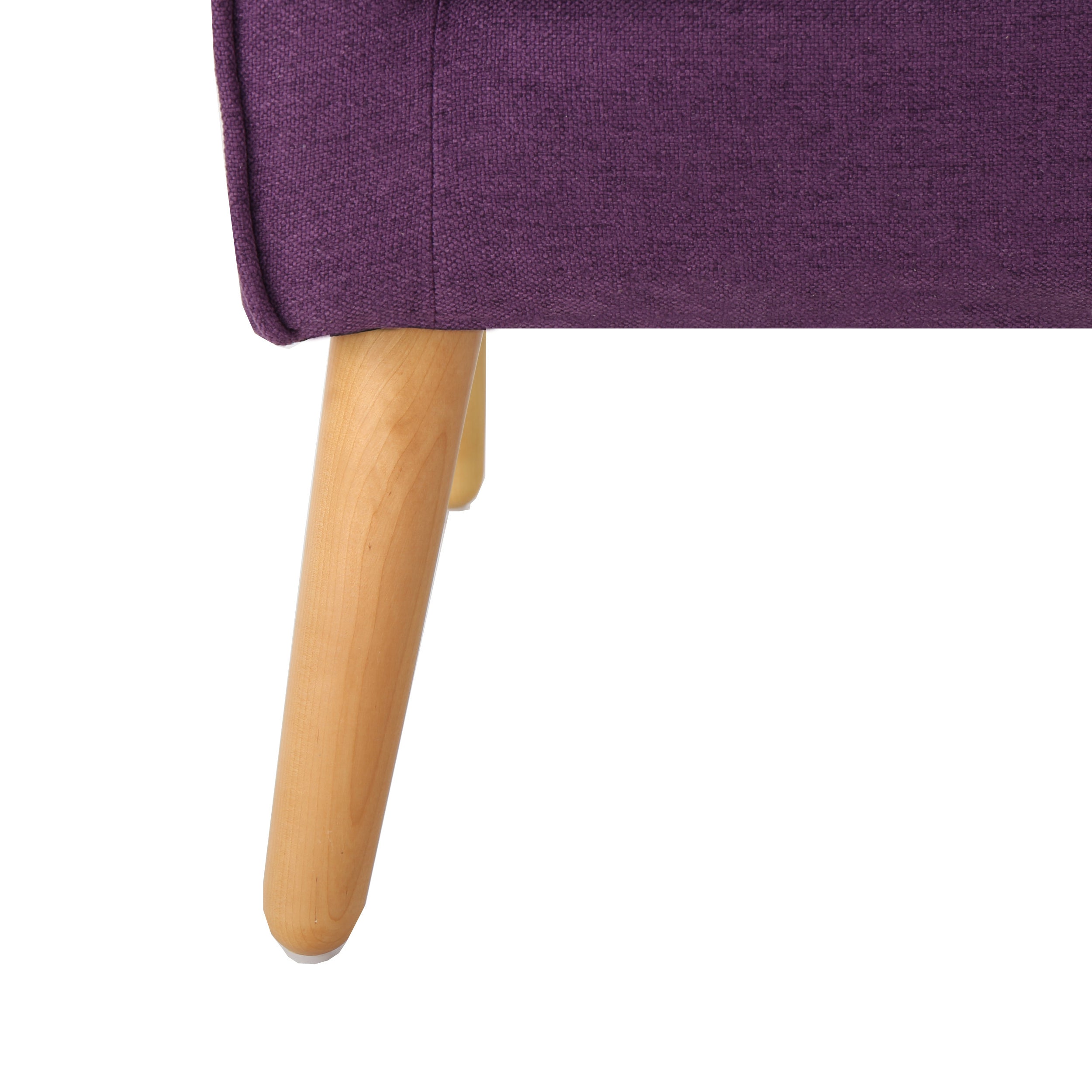Accent Chair Mid-Century Tufted Purple Fabric 25x30x31